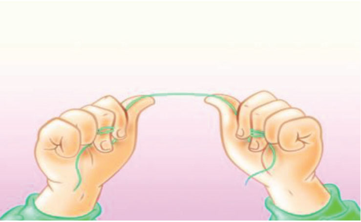 مراحل استفاده از نخ دندان